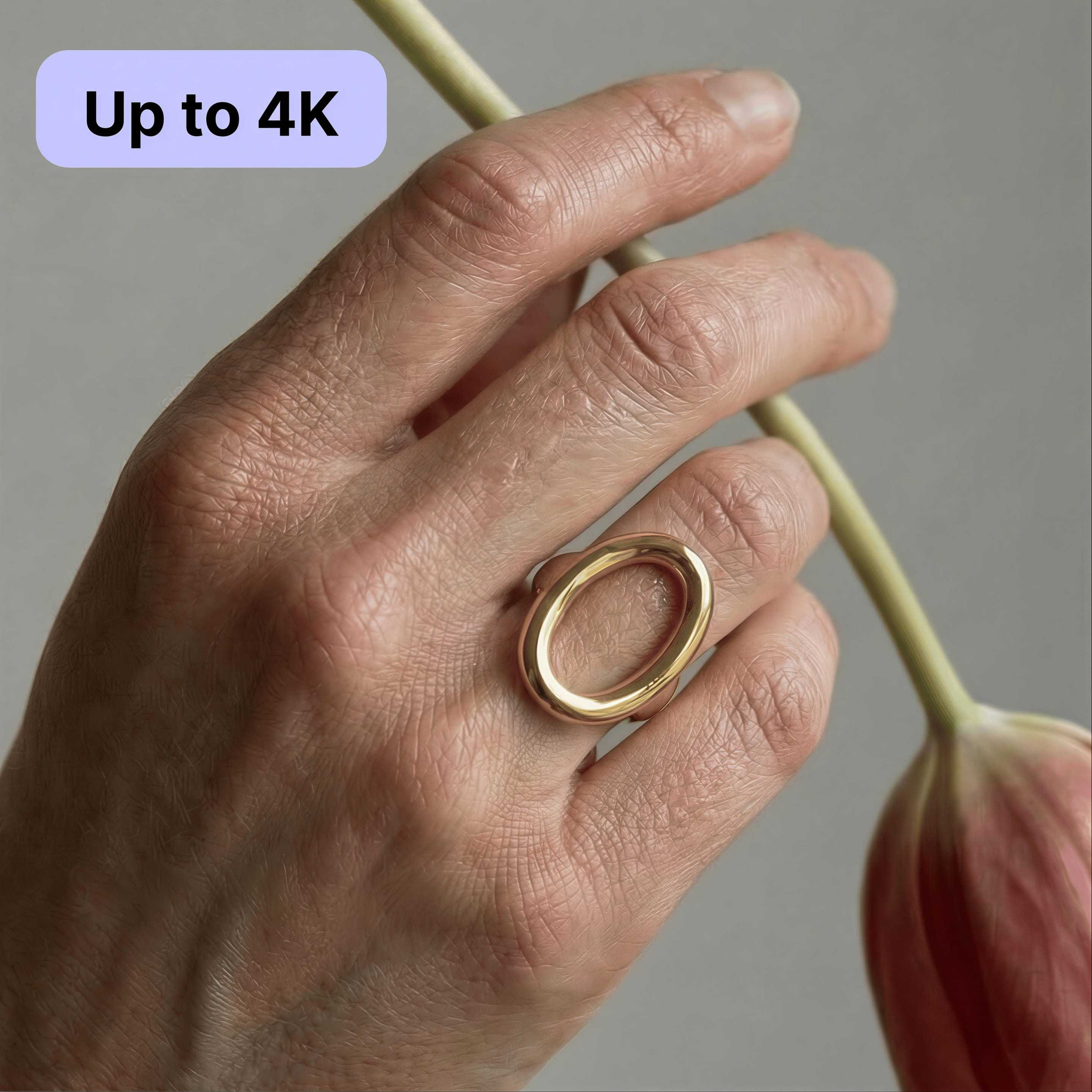 AI skin texture enhancement showing realistic skin detail on hands