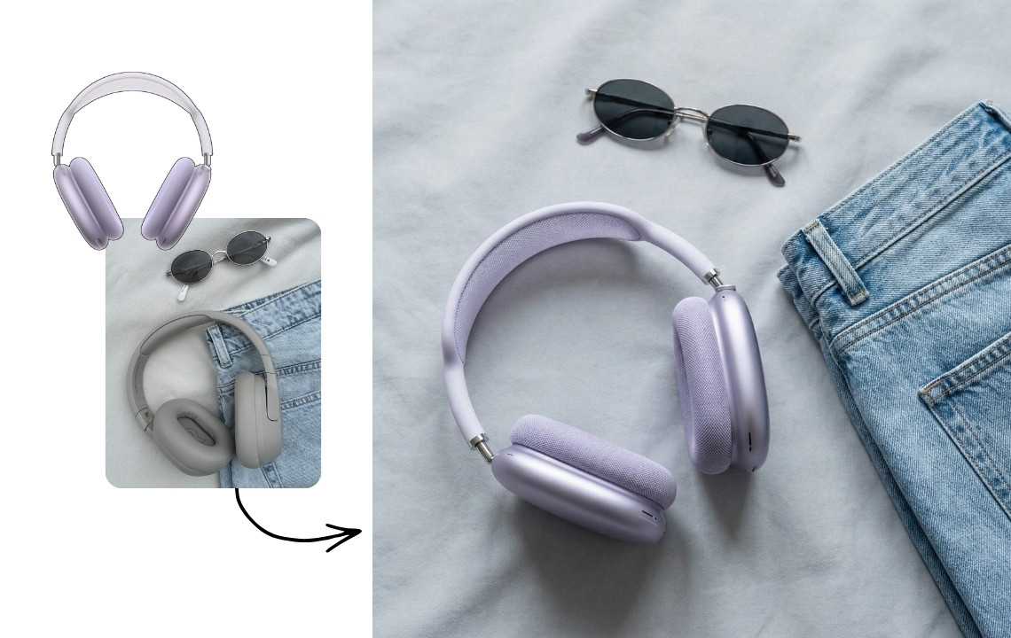 Upload a product photo - coffee scene with product transformation