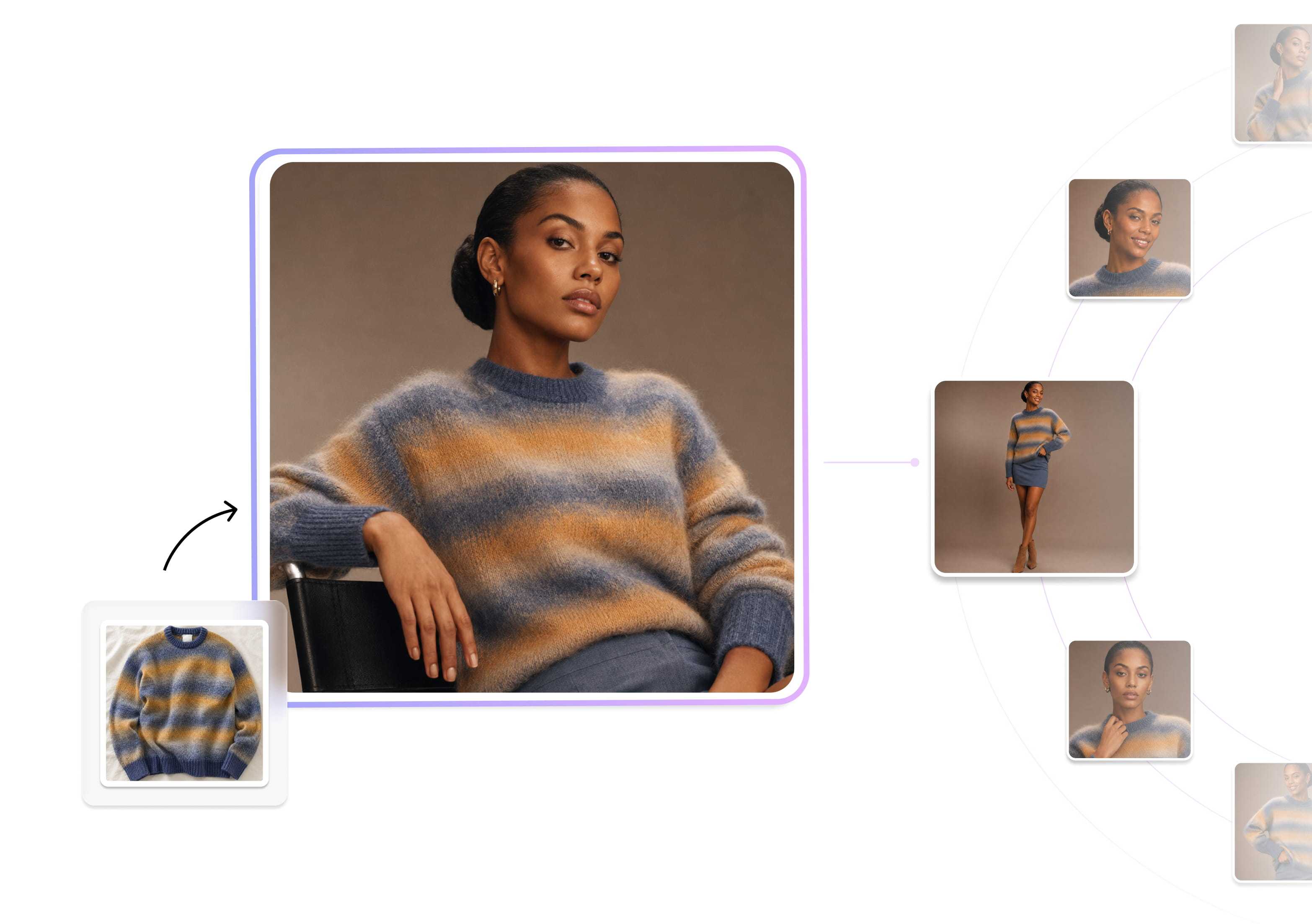Flatlay to on-model fashion photo