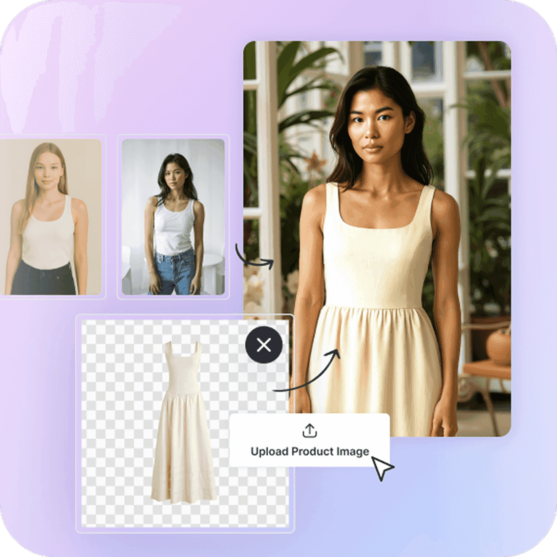 Clothing on models