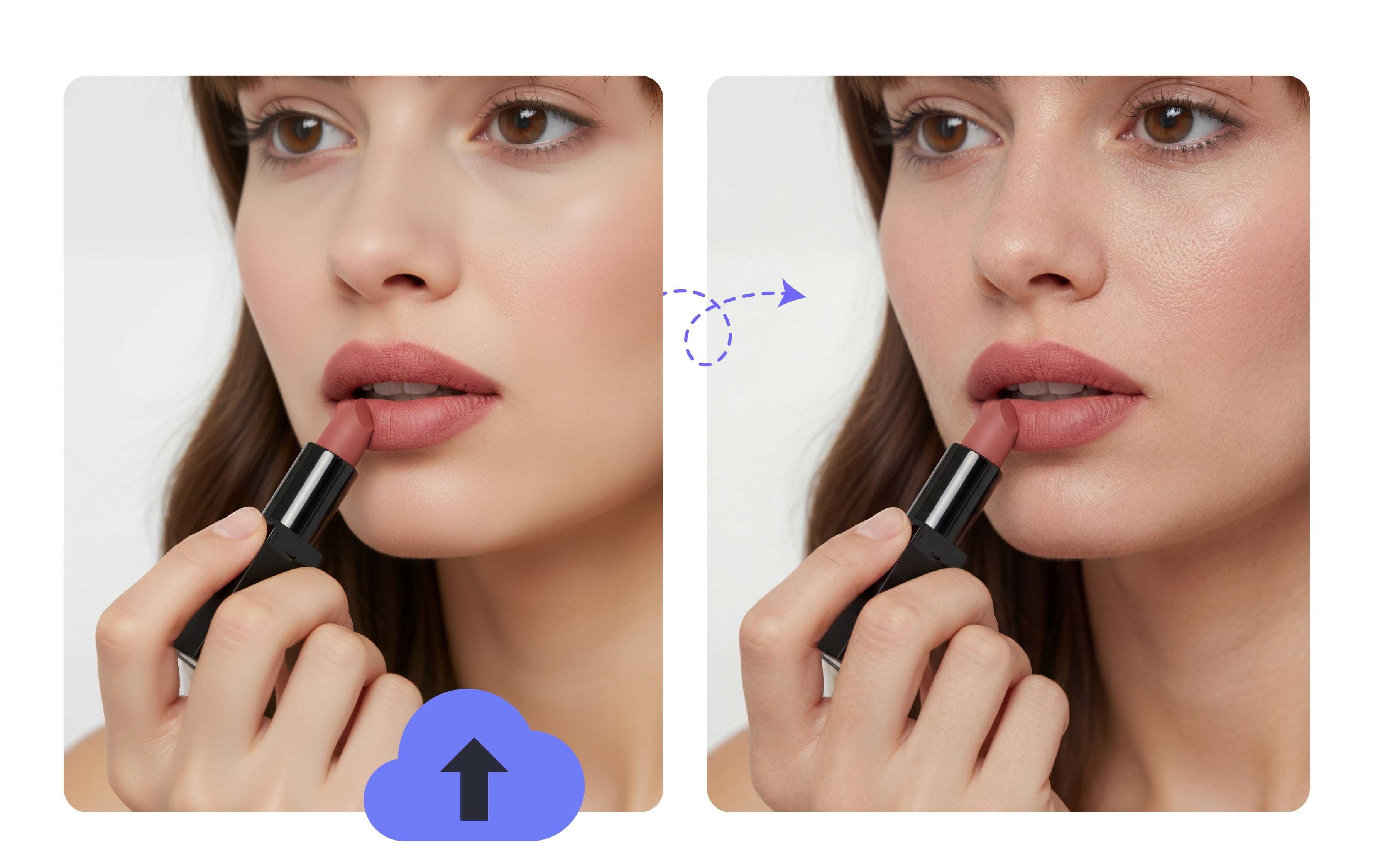 Step 1: Upload a photo to add skin texture