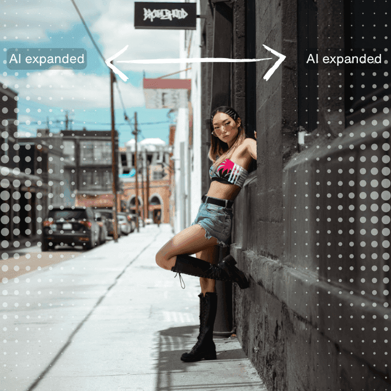 Expand images beyond the crop