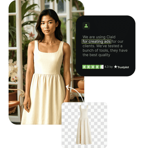 Review "We are using Claid for creating ads for our clients. We've tested a bunch of tools, they have the best quality."