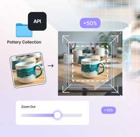 AI zoom out API | Generative image expansion | Claid.ai