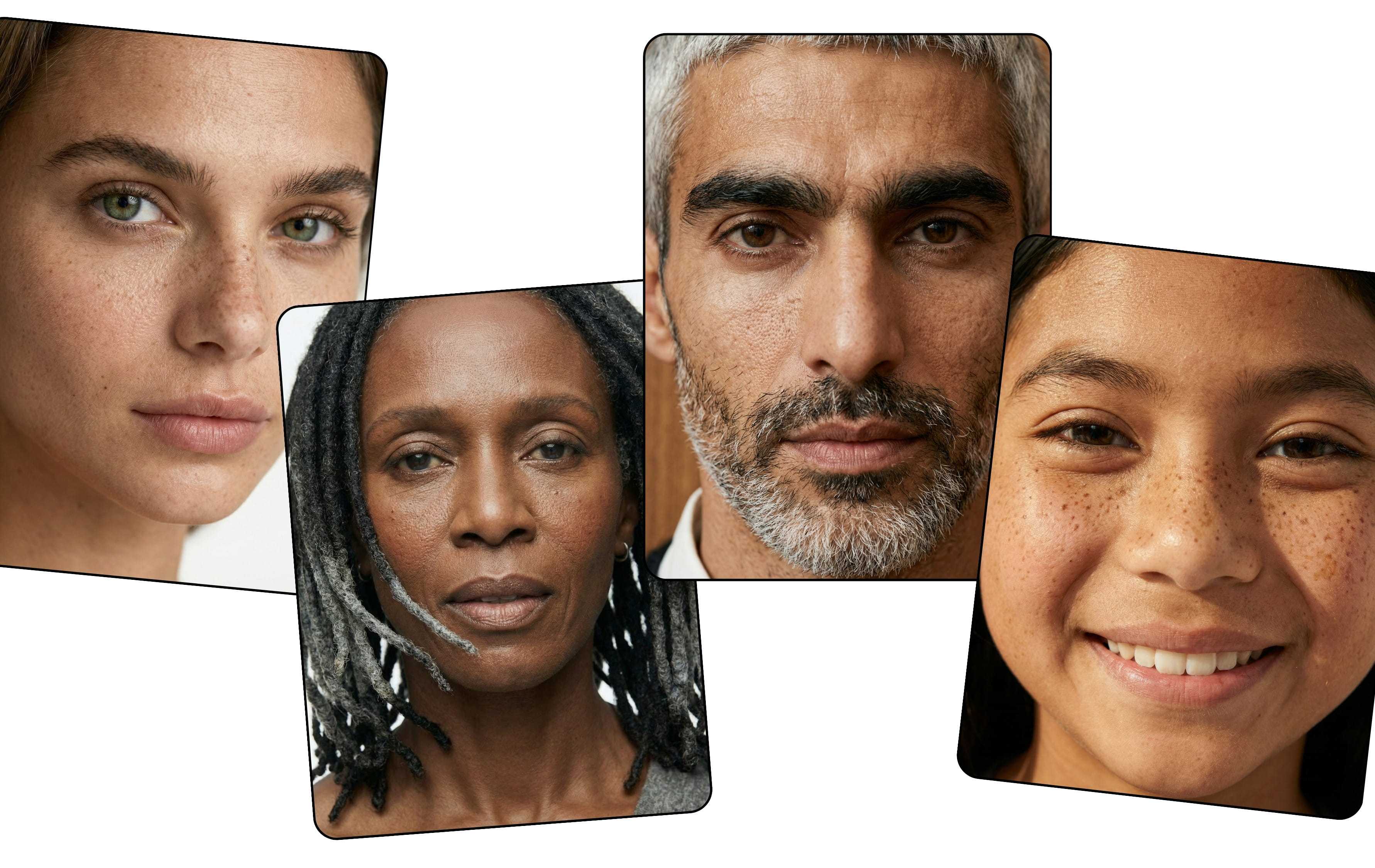 Add realistic skin texture without changing facial features