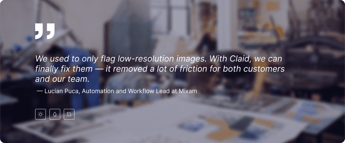 Illustration for Claid.ai image usage
