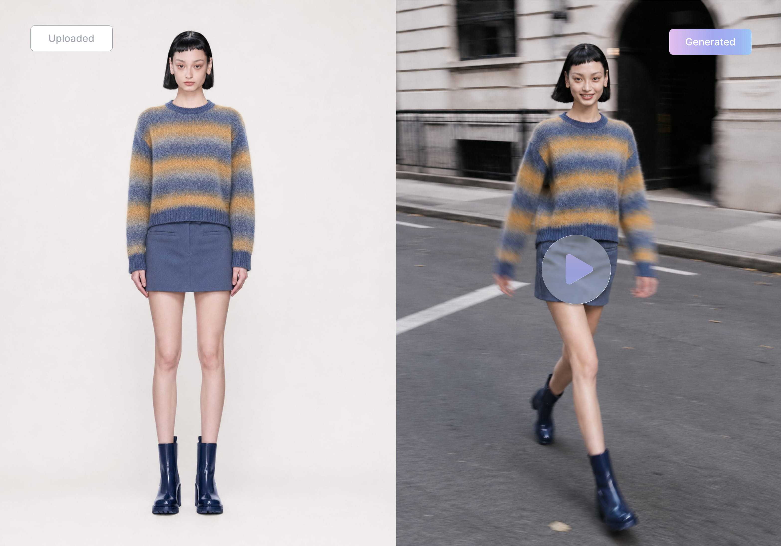 AI fashion videos from still catalog photos