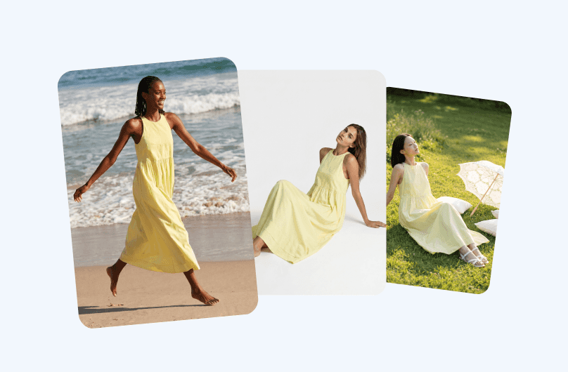 Generate multiple poses per garment