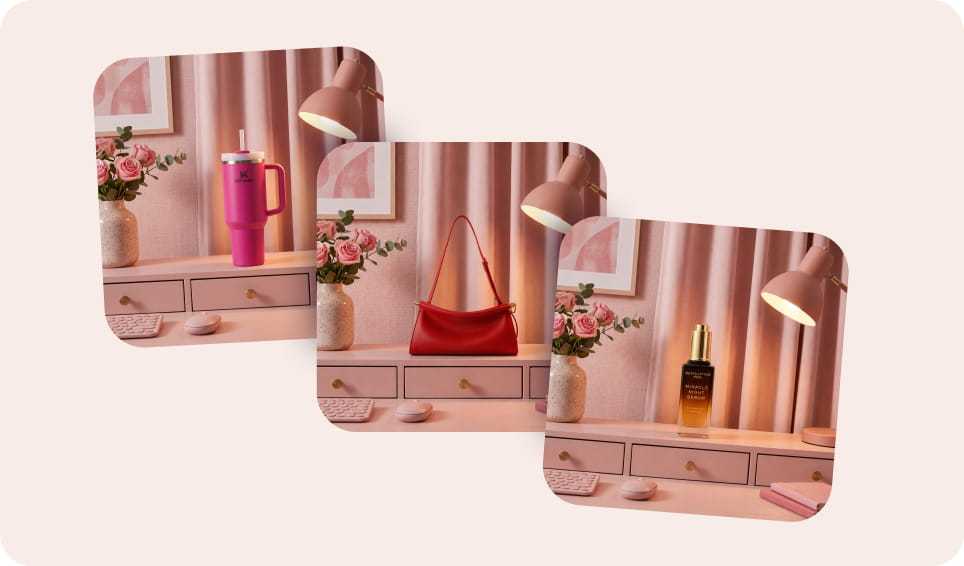Multiple product photos processed in bulk