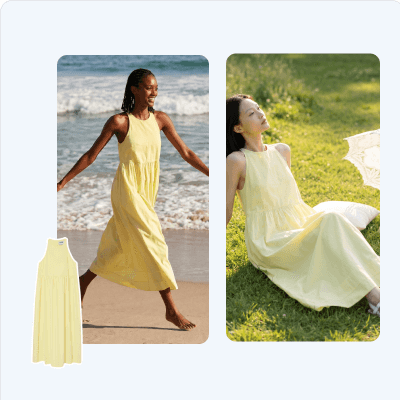 Convert flatlay images into on-model photos