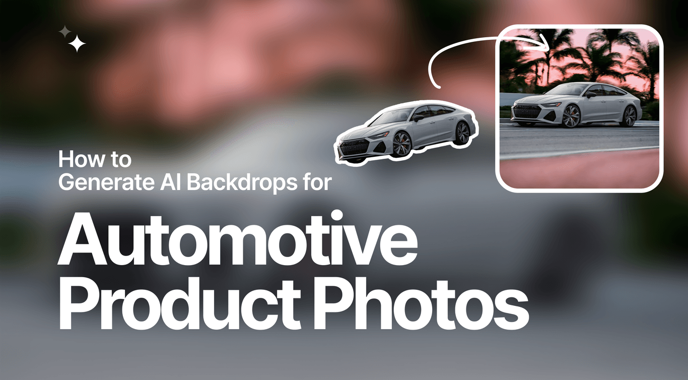 Slick Backgrounds for Car Photography with AI Photoshoot