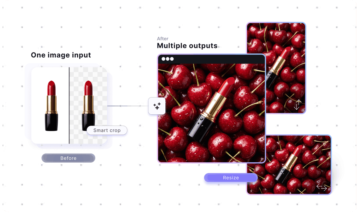 Smart crop, resize, and padding for marketplace product photos