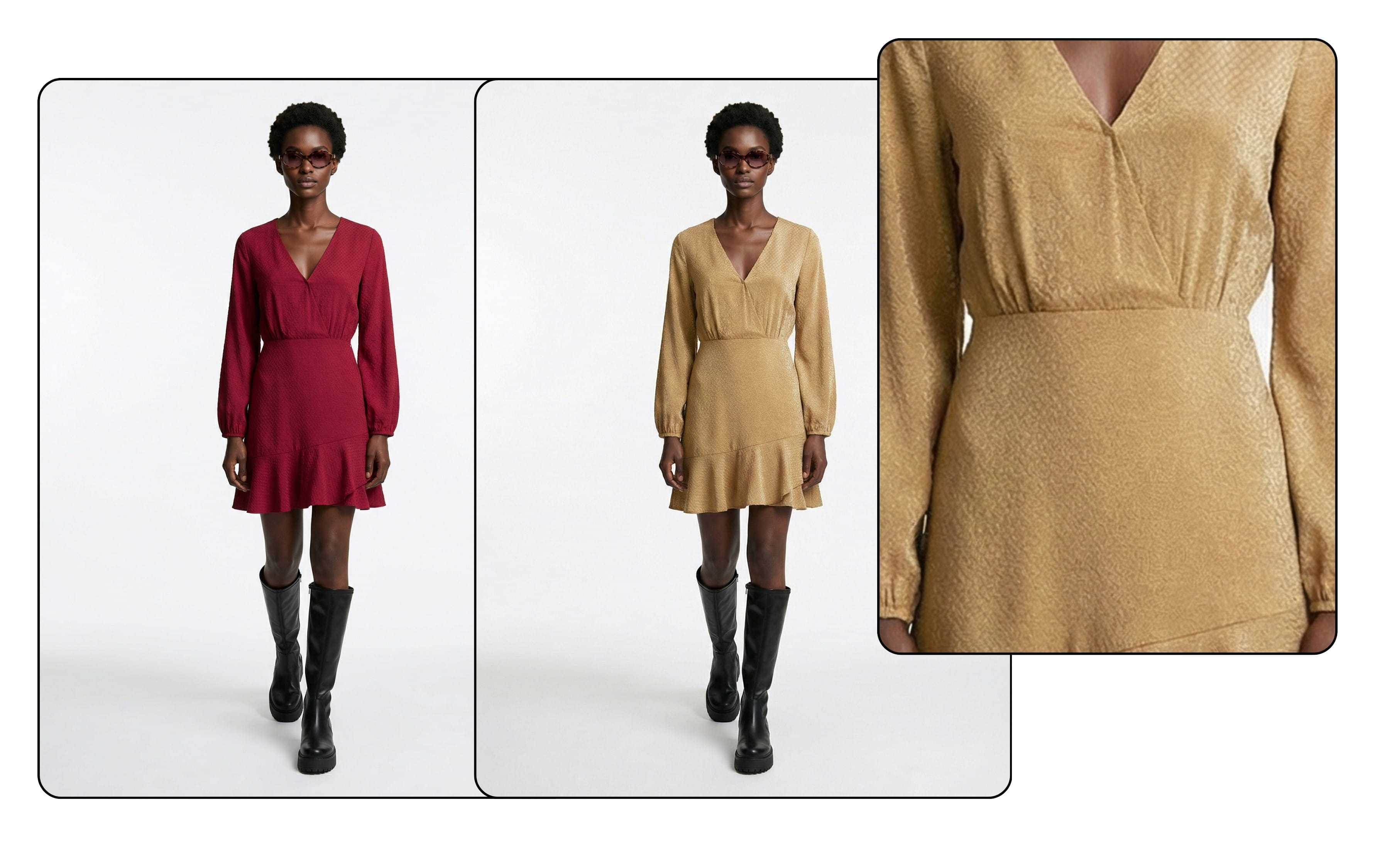 Keep details intact - Preserved fabric texture and shadows