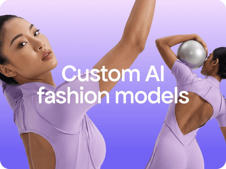 Custom AI fashion models generated for a brand collection