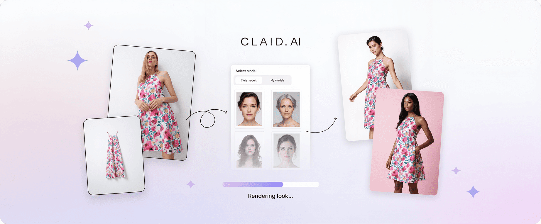 Illustration for Claid.ai image usage