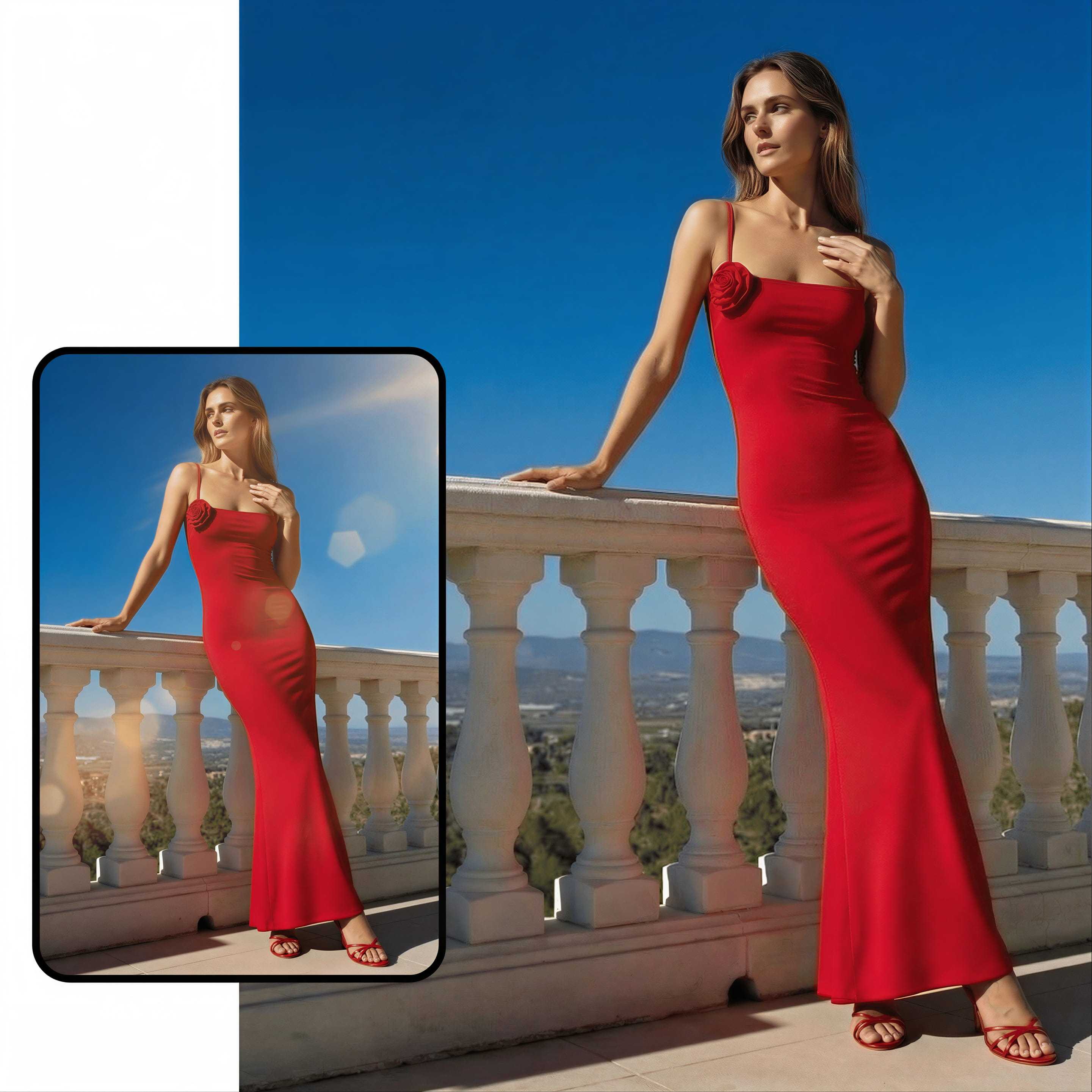 Remove glare from product photos - before and after example