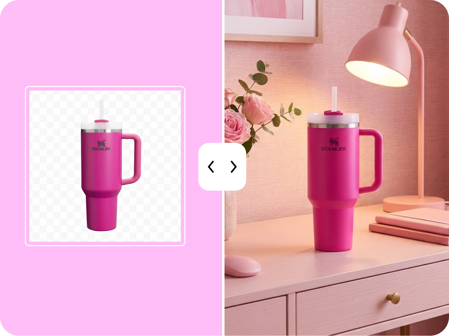 Product photo backgrounds API