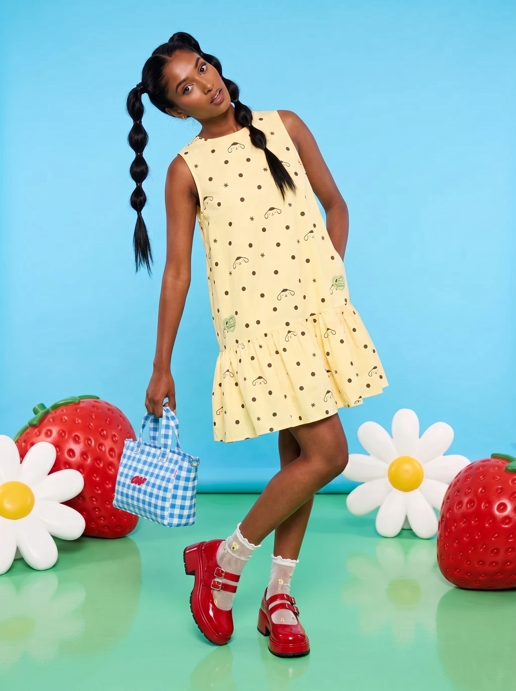 Dress look from an AI-generated fashion lookbook