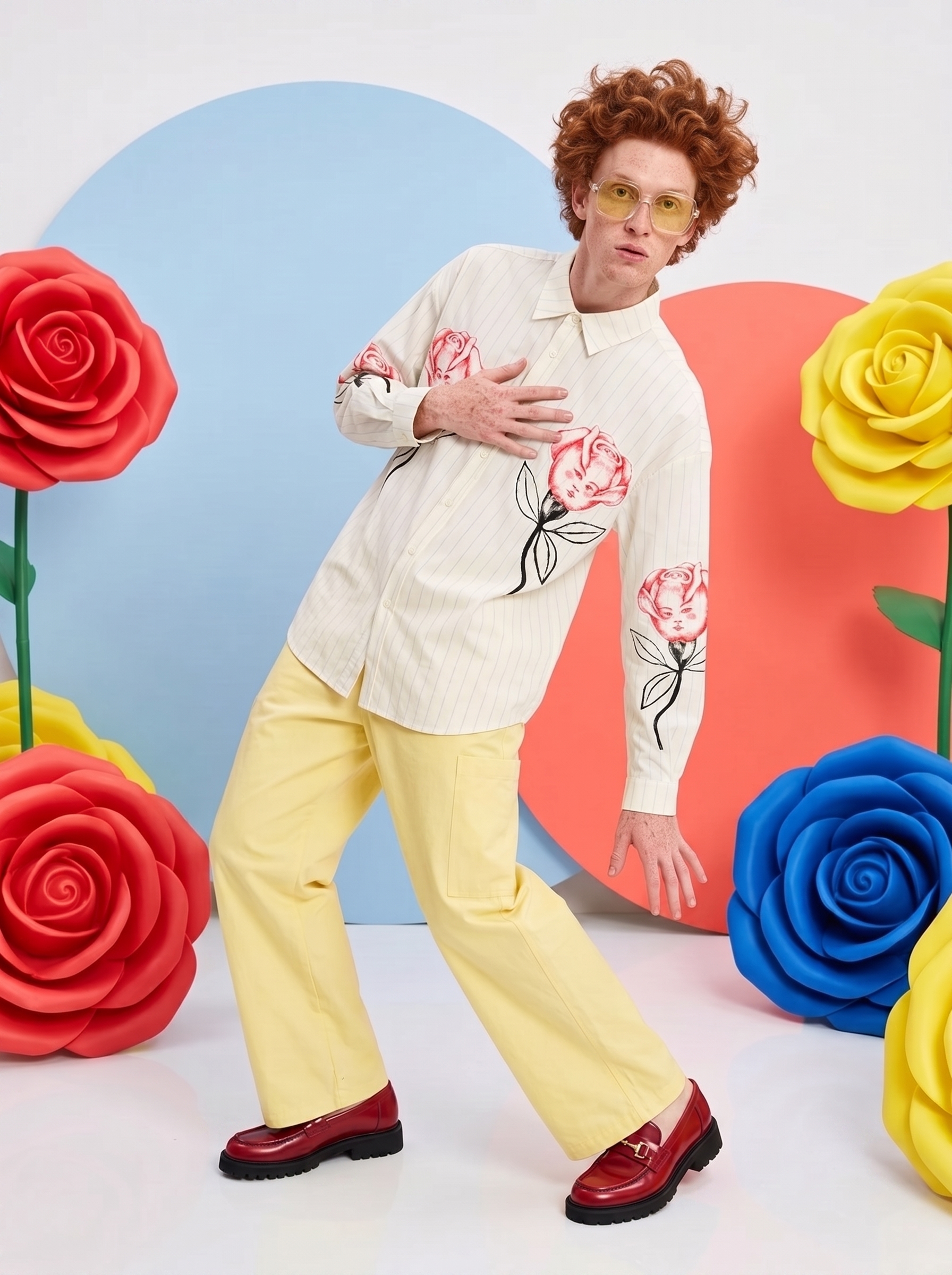Separates look from an AI-generated fashion lookbook