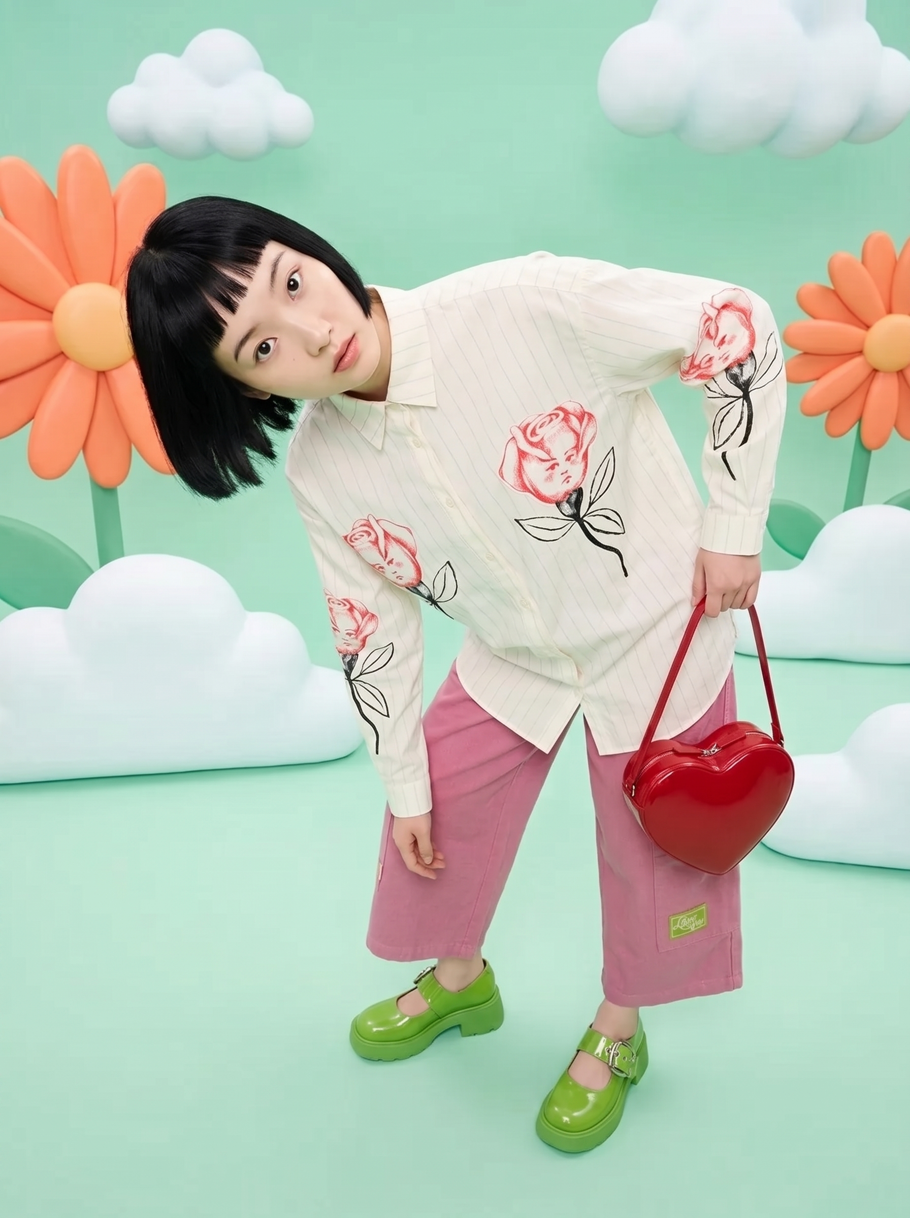 Separates look from an AI-generated fashion lookbook