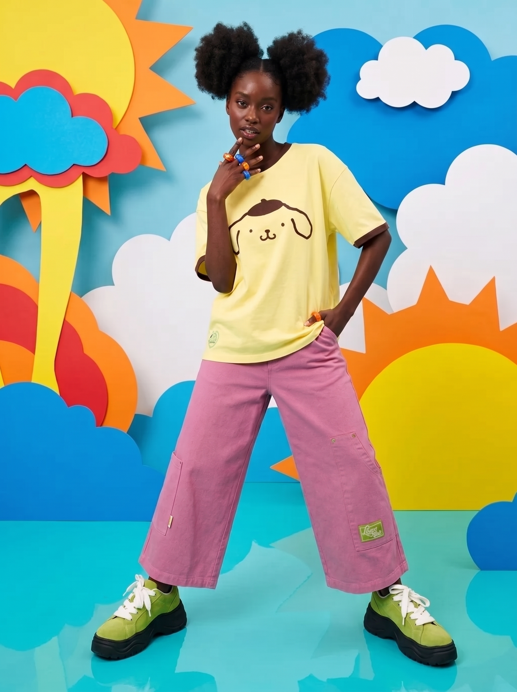 Separates look from an AI-generated fashion lookbook