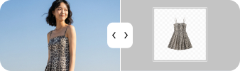 Model-to-flatlay conversion
